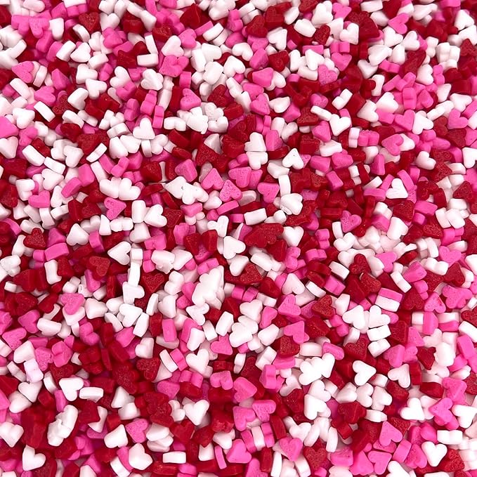 Manvscakes | Valentine sprinkles | Pink and red sprinkles | Jimmies | Cookie sprinkles | Edible sprinkles | Sprinkle mix (3.7 ounce)