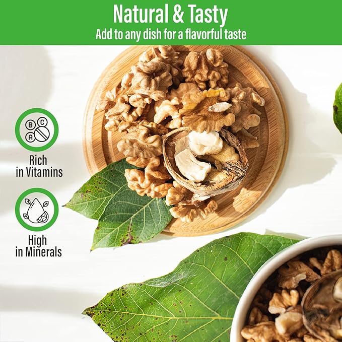 Sincerely Nuts Raw Shelled Walnuts (1lb bag) | No Shell Walnut Halves and Pieces | Easy to Eat & Cook Right Out of the Bag | Kosher & Gluten Free Superfood | Plant Based Fiber & Healthy Fats