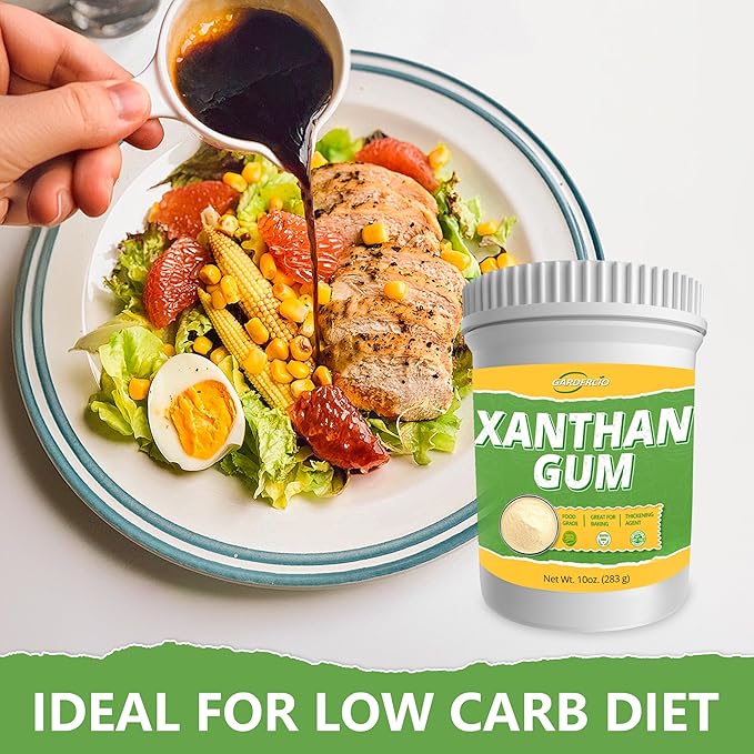 10 oz Xanthan Gum powder,Pure Xanthan Gum for Baking Gluten Free, Xanthan Gum Thickener Suitable for Making Ice Cream, Cake, Yogurt, Candy and More