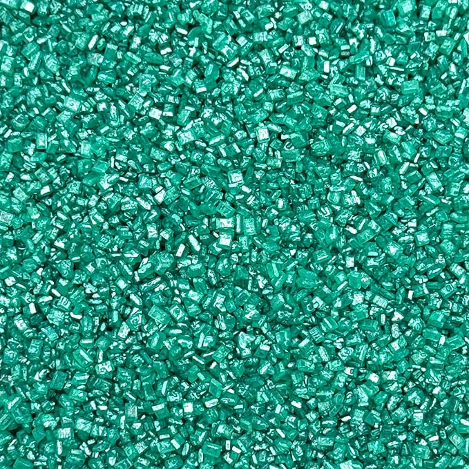 Fancy Sprinkles Limited Edition Holiday Emerald Green Fancy Sugar Pearlescent, Sparkly Sugar Crystals (8 OZ)