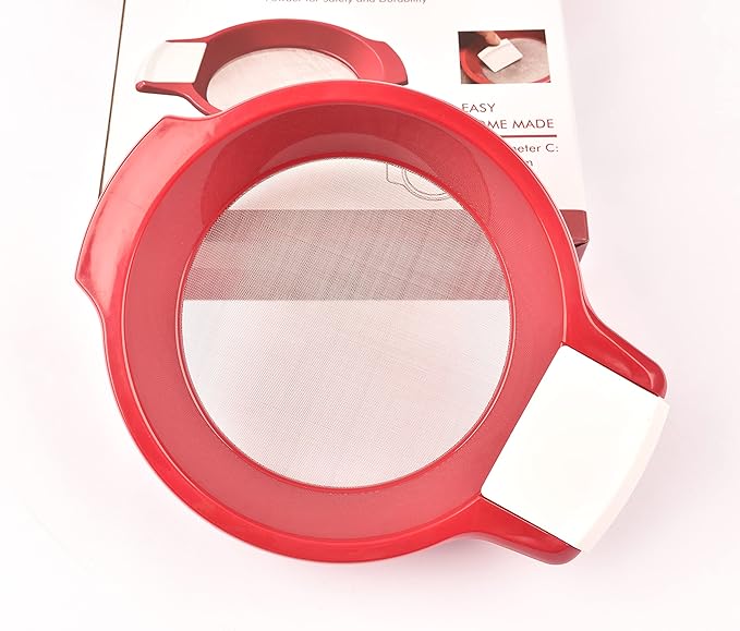 Mini manual flour sieve/juice filter/Sifting Pan Fine Mesh Strainer/Flour Sieve/Icing and Sugar Sifter,60 mesh 6.7 inch