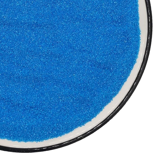 Edible 5 Ounce Fine Decorative Blue Sanding Sugar Sprinkles for Baking, Sparkling Crystals for Cakes, Cookies, Cupcakes, Ice Cream Topping and Rimming Sugar
