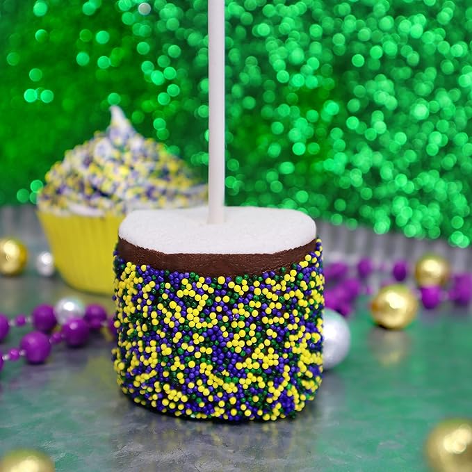 Mystic Sprinkles Mardi Gras Sprinkle Mixes (Mardi Gras Sprinkle Decorating Kit 6.9oz)