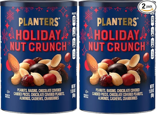 Planters Limited Edition Holiday Nut Crunch, 21 oz Can (Pack of 2)