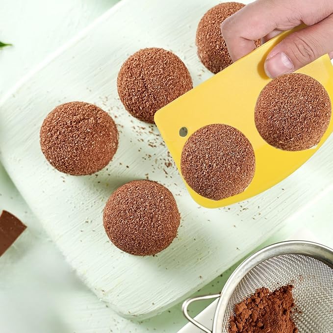 6 Pcs Bowl Scraper Dough Scraper Plastic Pastry Bread Baking Making Tools Multi-Purpose Kitchen Bench Scrapers Cake Dough Fondant Icing Smoother with Curved Edge for Baking Kitchen Cake Bowl Supplies