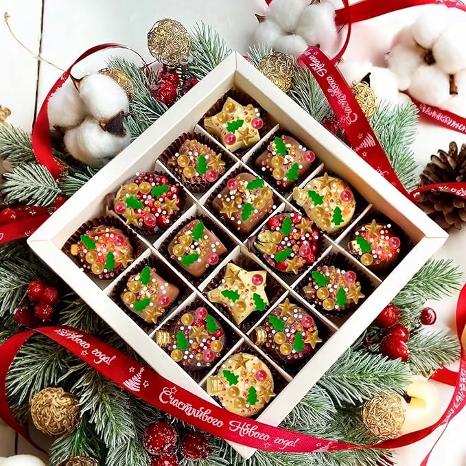 Morofme 3.5 oz Christmas Sprinkles Christmas Tree Sprinkle Holiday Sprinkle Cupcake Topper Mini White Red Pearl Mix Edible Golden Star Christma Candy Sprinkles for Dessert Cake Toppers Cookie