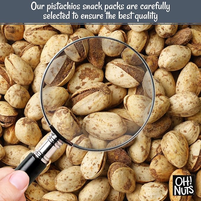 Oh! Nuts Spiced Pistachios with Chili Lemon Flavor, 2 LB – Bold & Tangy Snack, Tajin-Style Seasoning, Chili Roasted Nuts – Packed in Freshness-Sealed Resealable Bag