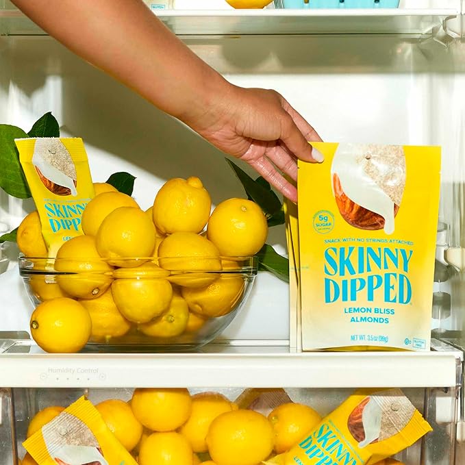 SkinnyDipped Snack Attack Almond Variety Pack, Chocolate Covered Almonds, Low Sugar, Gluten Free, Healthy Snack, 1.2 Ounce Bags (Pack of 15)