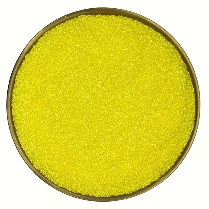 Dynastang Yellow Sanding Sugar Sprinkles Edible Sugar Crystals Cake Decoration Cupcake Toppers Cookie Decorating Perfect for Cakes, Cupcakes, Desserts Toppings 3OZ