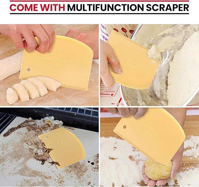Unicook Round Pizza Stone 10.25 Inch, Small Bread Baking Stone for Oven Grill, Perfect Size for Baking Crisp Crust Personal Pizza, Bread, Cookies and More