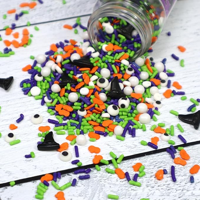 Mystic Sprinkles 4 Cell Sprinkle Assortments (Witches Brew, Midi)
