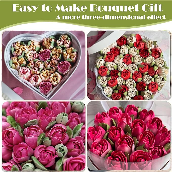 FANTEXY Extra Large Russian Piping Tip - Seamless Food Grade Stainless Steel Rose Heart Floral Nozzle for Cake Decorating, Buttercream, Frosting Flowers Dishwasher Safe SL87