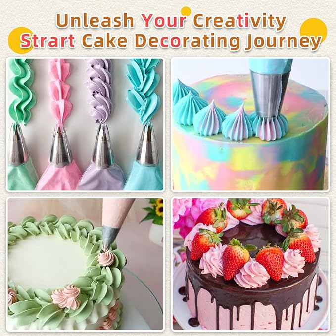16 Inch Piping Bags Disposable, 50 Pcs Large Pastry Bags, Icing Bags, Cake Decorating Bags, Decorating Bags Large Piping Bags, Frosting Bags