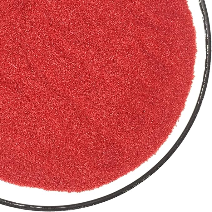 Edible 5 Ounce Fine Decorative Red Sanding Sugar Sprinkles for Baking, Sparkling Crystals for Cakes, Cookies, Cupcakes, Ice Cream Topping and Rimming Sugar
