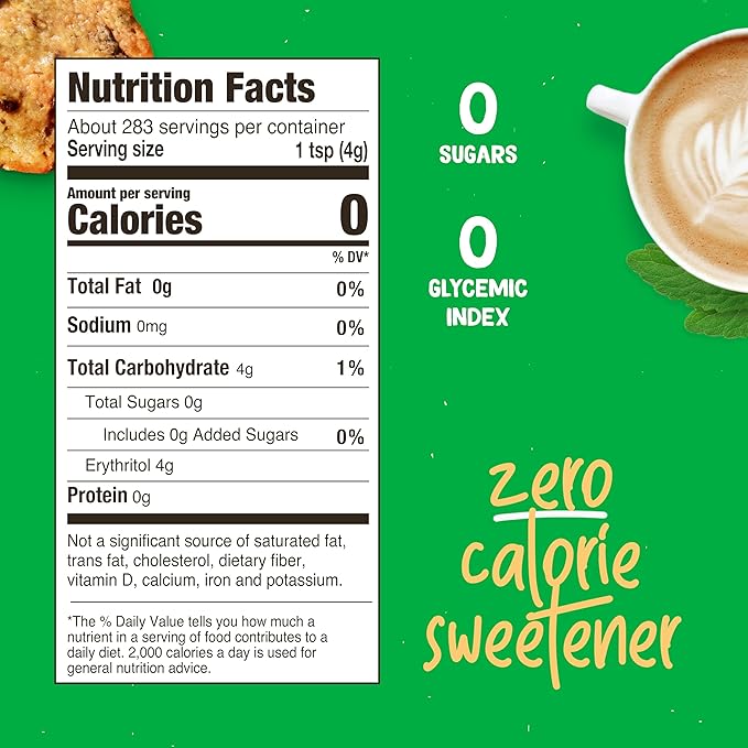 Pyure Organic Stevia Blend | Granulated Sugar Substitute with Zero Calories & Carbs | Keto, Diabetic & Vegan Friendly | Sugary Taste Alternative | USDA Organic Non-GMO | Good For Baking | 2.5lb (40oz)