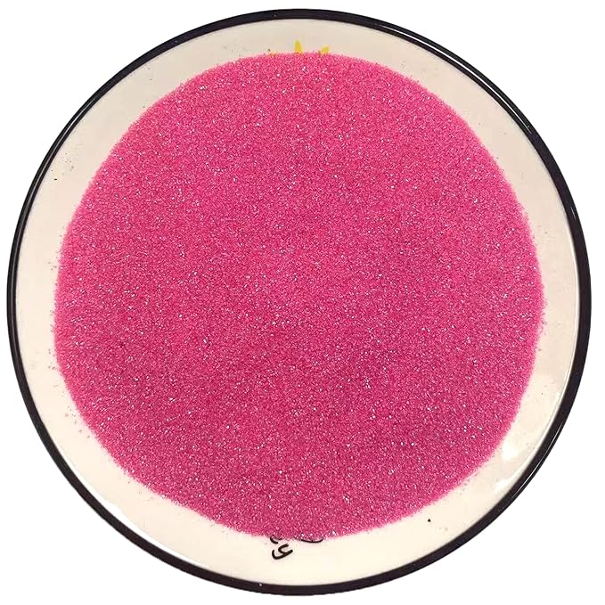 PhilaeEC Hot Pink Sanding Sugar Edible Sparkling Crystals for Baking Cake Decoration Cookie Ice Cream Cupcake Toppers Wedding Party Valentines Halloween Christmas Supplies 5oz