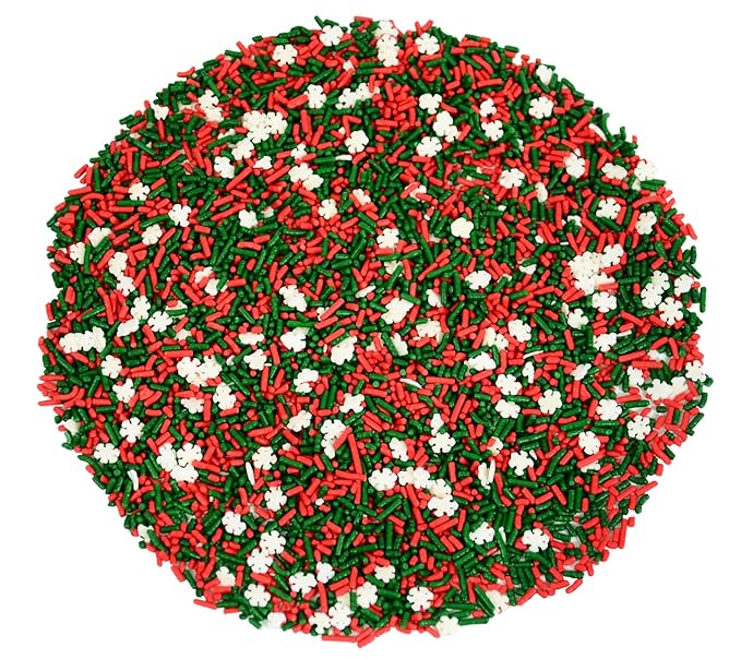 Mystic Sprinkles Christmas Holiday Sprinkle Mixes (Dashing Through the Snow Sprinkle Mix 3.1oz)