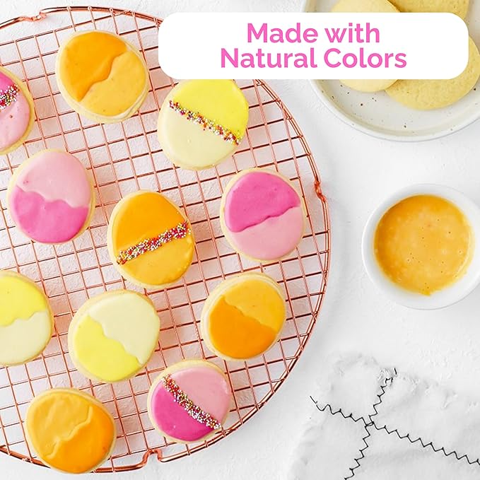 ColorKitchen Food Coloring 10-Pack – Plant-based Colors, Artificial Dye-free, Gluten-free, Kosher, Non-GMO, Vegan, Colors for Frosting and Natural Healthy Baking, Soy free (10 Packets-5 Colors)