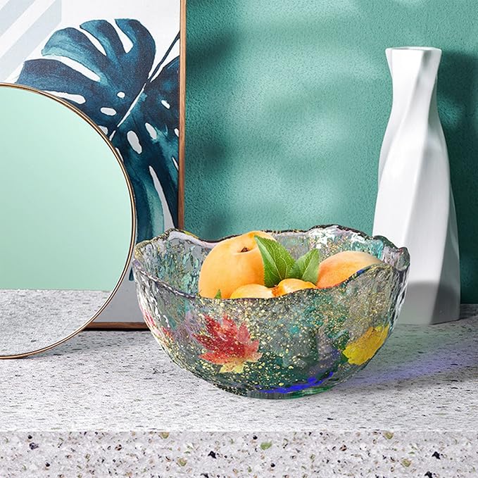 Geometric Flower Pot Silicone Mold Succulent Planter Vase Cactus Concrete Mold Epoxy Resin Candle Pen Holder Plaster Cement Clay Mould (Bowl Shape)