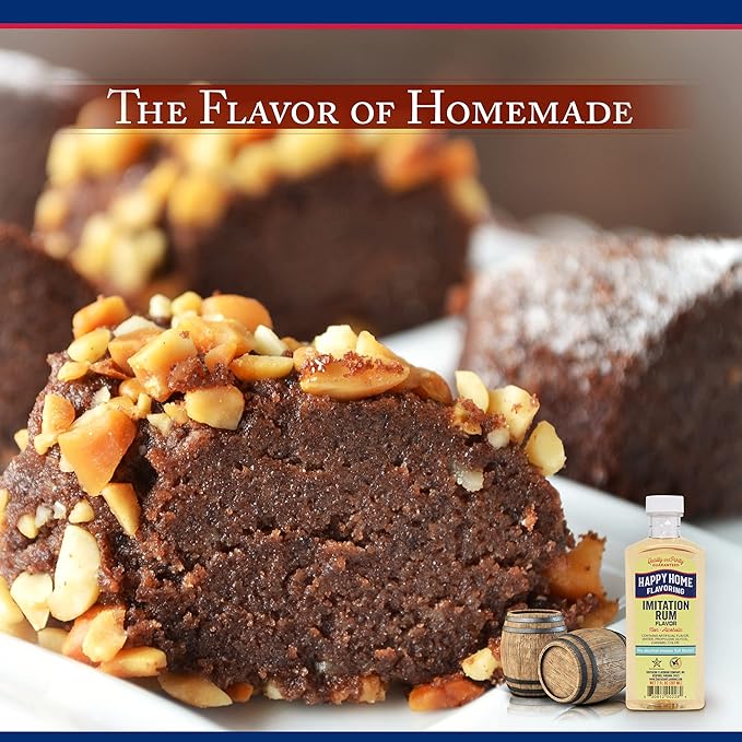 Happy Home Imitation Rum Flavoring, Non-Alcoholic, Certified Kosher, 7 oz.