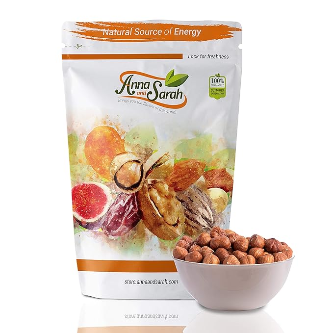 Anna and Sarah Raw Natural Oregon Hazelnuts in Resealable Bag, 1 Lbs (1 Pack)