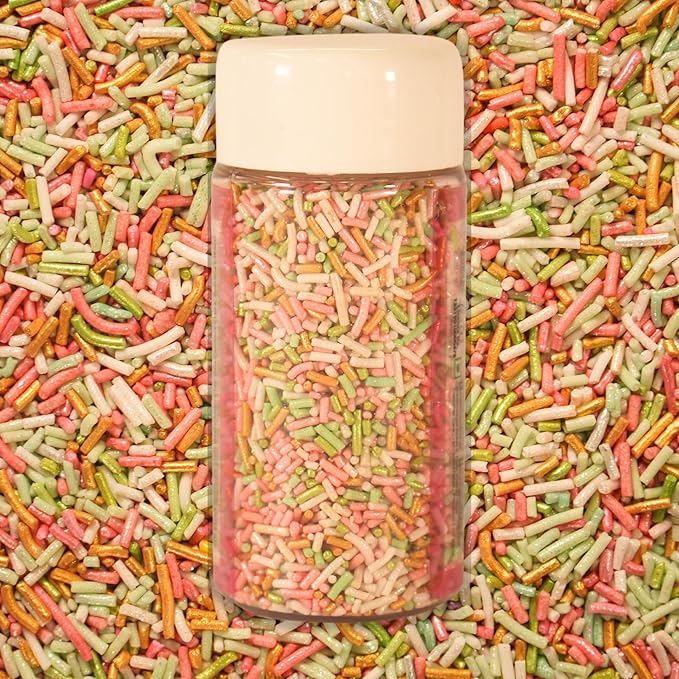 Confect Custom Rainbow Sprinkles – Cosmic Blend Jimmies – Multicolor Decorative Toppings for Desserts, Cakes & Cupcakes – Vegan, Gluten-Free, Nut-Free, Soy-Free, Dairy-Free, Palm Oil-Free – 4.2 Oz