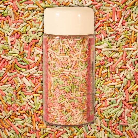 Confect Custom Rainbow Sprinkles – Cosmic Blend Jimmies – Multicolor Decorative Toppings for Desserts, Cakes & Cupcakes – Vegan, Gluten-Free, Nut-Free, Soy-Free, Dairy-Free, Palm Oil-Free – 4.2 Oz