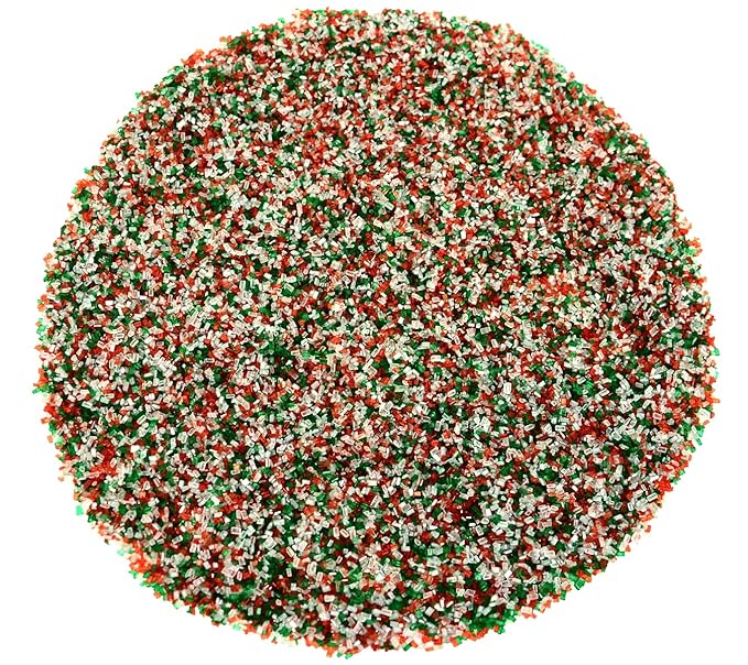 Mystic Sprinkles Christmas Holiday Sprinkle Mixes (A Classic Christmas In Silver Sugar Crystals 4.2oz)