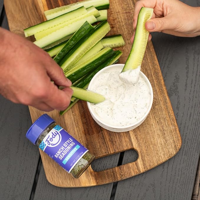 Fody Foods Ranch Seasoning, 1.1 Oz, Garlic and Onion Free, Low FODMAP Certified, Gut & IBS Friendly, Vegan, Non-GMO, Gluten Free, Keto Friendly