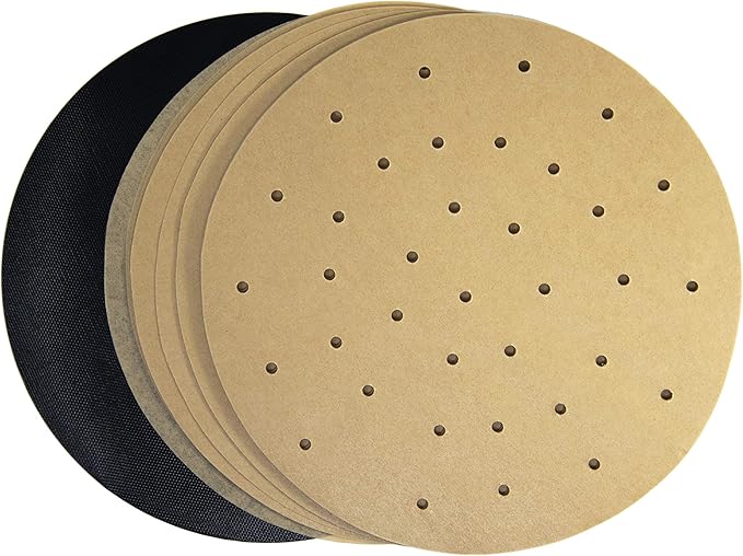 8.4 inch Parchment Paper Rounds, Round Sheets for Baking, Air Fryers, Hamburger Patty, Tortilla, Dumpling, Gyoza, Cake Pans, Steamers, Non Stick Small Pre-cut Paper Liners, Unbleached