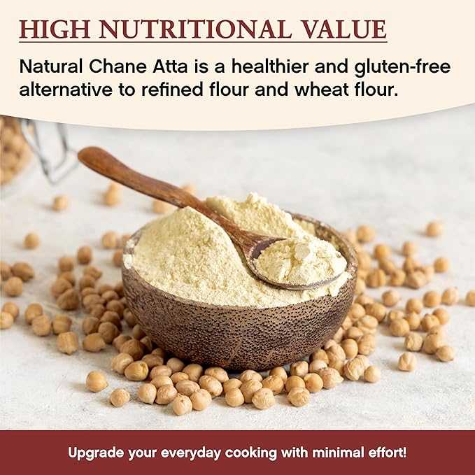 Darsa Organics Chickpea Flour, 2 lb - Premium Grade USDA Organic Certified Garbanzo Bean Flour, Besan for Cooking, Chane Ka Atta, Baking & Vegan Recipes, Gluten-Free, Non-GMO, Chemical-Free, Kosher, Vacuum-Sealed for lasting freshness