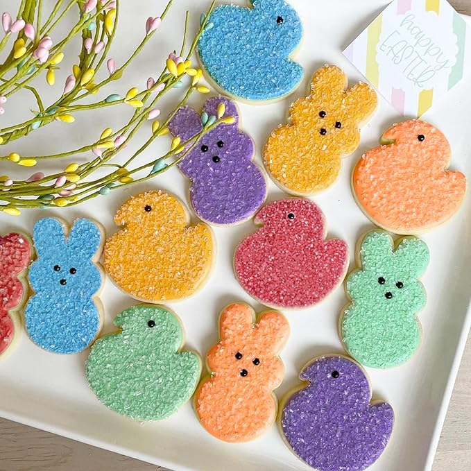 Sanding Sugar Red Orange Blue Green Yellow Purple Sugar Sprinkles Sugars Crystals for Baking Decorating Edible Crystals Pearl Sugars for Cake Cookie Ice Cream Christmas Wedding Holiday Decor 6.7 Oz
