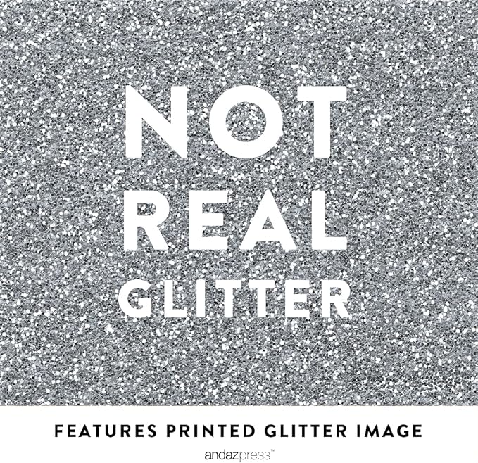 Andaz Press Party Cupcake Wrapper Decorations, Pink And Silver Glitter Paper, 24-Pack, Bulk Cake Supplies Pink Cupcake Wrappers Girl Baby Shower 1st Birthday, Not Real Glitter Silver Cupcake Wrappers