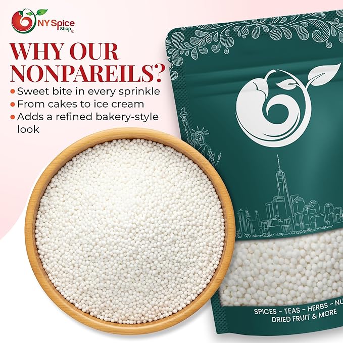 NY Spice Shop Nonpareils Collection (1 Pound, Ivory Nonpareils)