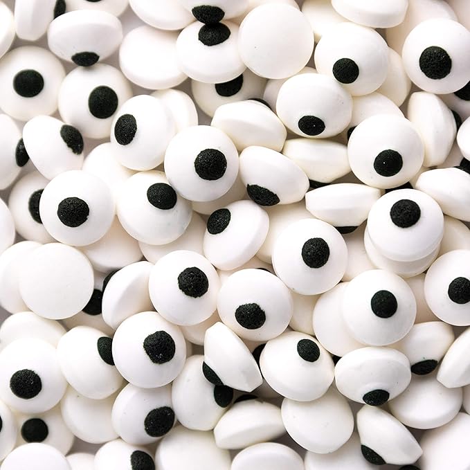 Sweets Indeed Bulk Candy Eyeballs, 300 Edible Eyes, Christmas Sprinkles, Perfect for Cake Decorations, Baking, Ice Cream, Cookies, Cupcake Topper 4.3 ounces