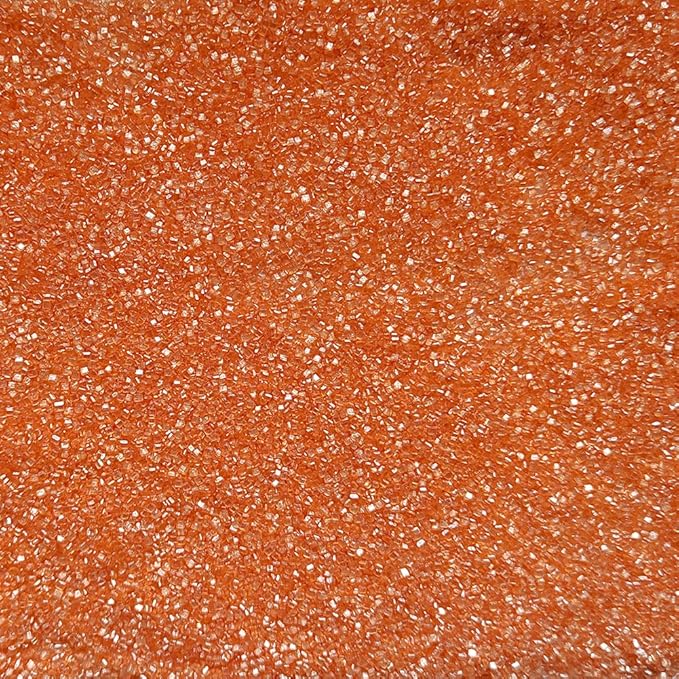 Homankit Sanding Sugar, Orange Edible Sugar Crystals, Sugar Sprinkles Mix for Celebration Cakes, Cupcakes, Baking, Cookies Decorating, 3.2 OZ