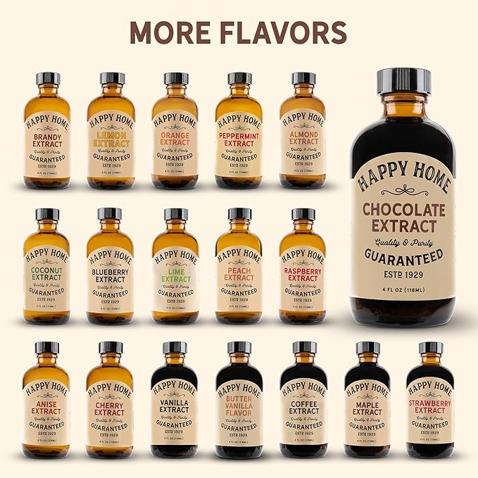 Happy Home Premium Natural Chocolate Flavor - Certified Kosher, 4 oz.