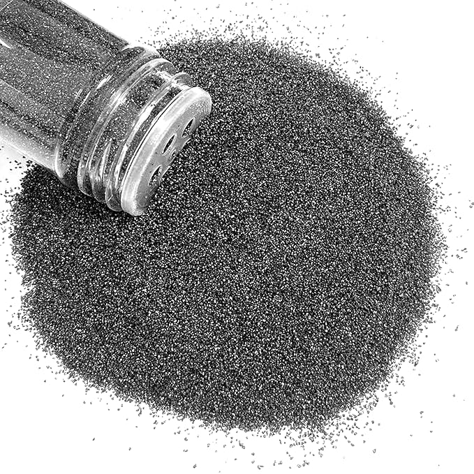PhilaeEC Black Sanding Sugar Edible Sparkling Crystals for Baking Cake Decoration Cookie Ice Cream Cupcake Toppers Wedding Party Valentines Halloween Christmas Supplies 5oz