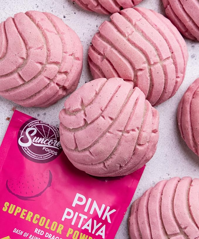 Suncore Foods Pink Pitaya Powder, Pink Food Coloring Powder, Gluten-Free, Non-GMO, 5oz (2 Pack)