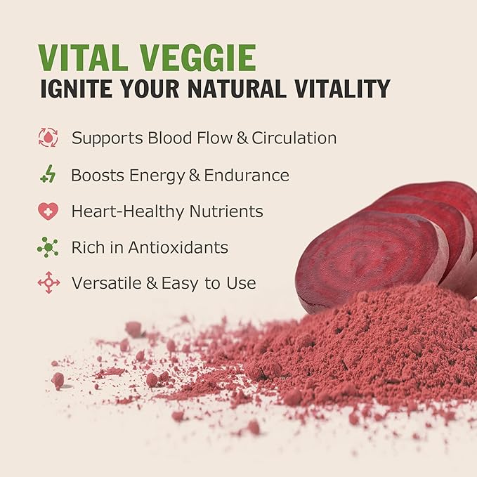Black Hut Organic Beet Root Powder, High Blood Pressure Supplements, Natural Red Food Coloring for Baking, Juice, Cooking, Raw Ingredient Dye Free Food, Health Nutrients, Non-GMO, Gluten-Free, Vegan Friendly