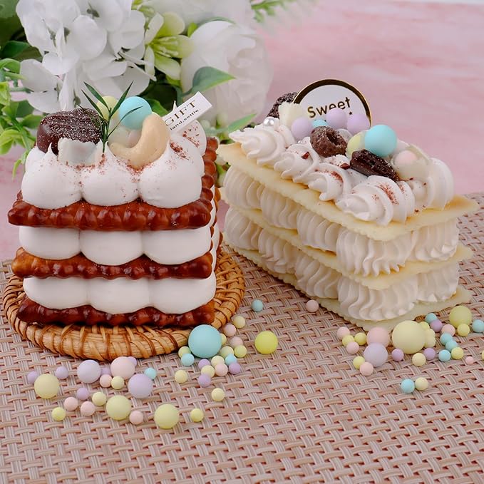Pastel Pearl Sprinkle for Cake Decorating, 4 Sizes Sugar 130g/4.6oz, Cupcake, Ice Cream, Donuts, Macaron Toppings Supplies (2mm, 4mm, 7mm, 1cm)