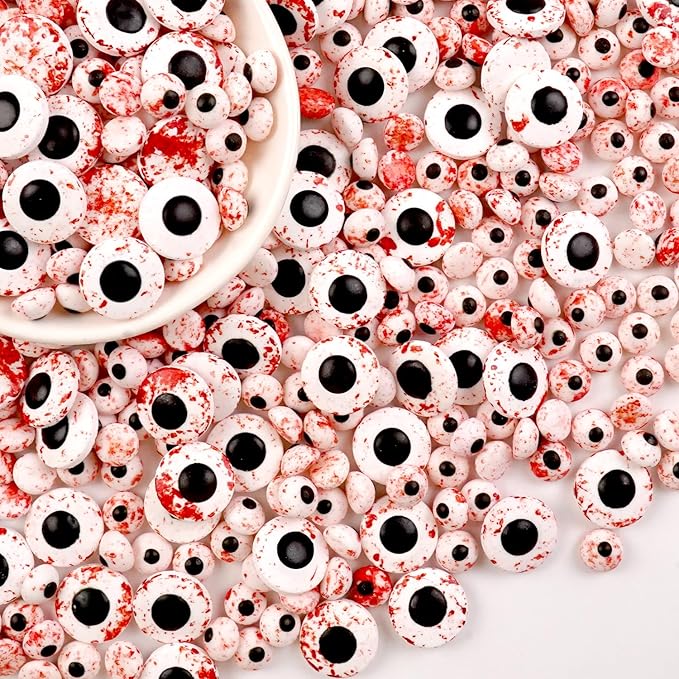 Edible Candy Eye, Halloween Sprinkles, Bloody Eyeballs, Halloween Sprinkles for Cake Decorating, Edible Cake Decoration & Cupcake Toppers, 150g/5.29oz, Party Supplies