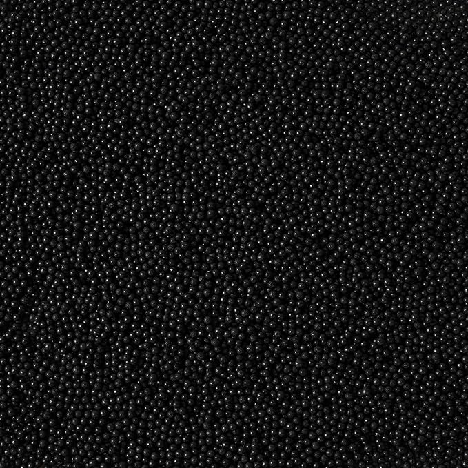 Edible Black Sprinkles, Black Nonpareils Sprinkles, 2mm Edible Pearls for Cakes, Cupcakes, Macarons, Donuts, Cakesicles, Perfect for Halloween (120g/4.23oz)