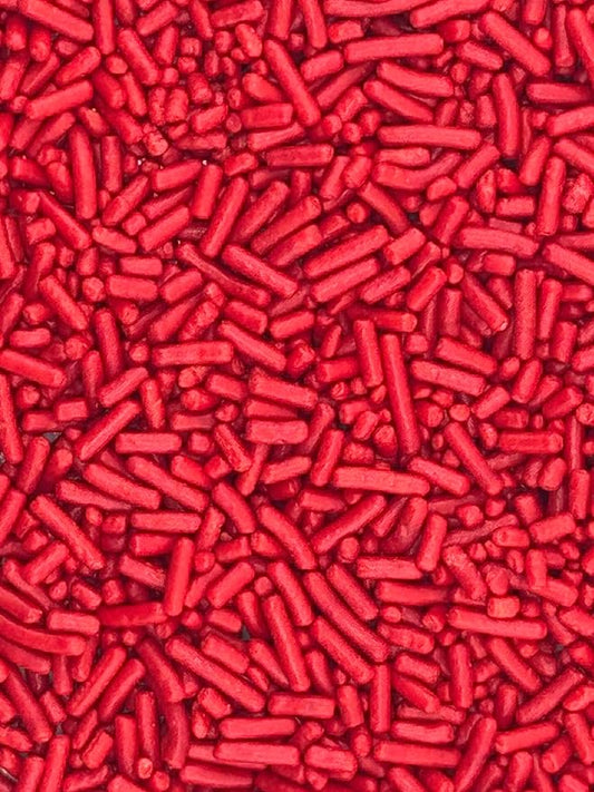 Red Sprinkles for Baking Cakes, Cupcakes, Cookie Decorations, Ice Cream and Donut Toppings Edible Decorating Baking Supplies - 4 oz package (Red)