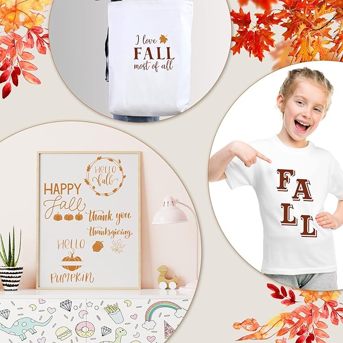 20 Pieces Fall Stencil Template for Painting Reusable Words Stencil DIY Template for Painting on Wood Wall Home Decor