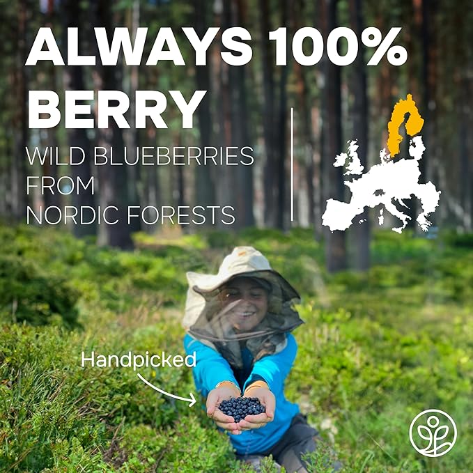 Jungle Powders Wild Blueberry Powder 7 Ounce Bag, Nordic Freeze Dried Blueberries No Sugar Added for Smoothie, Additive and Filler Free Bilberry Fruit Superfood Powder for Baking Flavoring Cooking