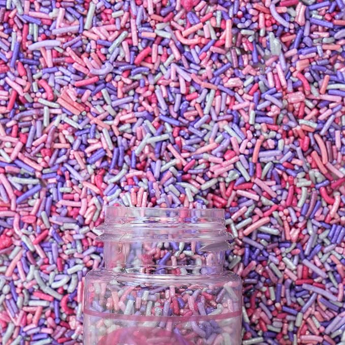 Confect Unicorn Bliss Rainbow Sprinkles – Custom Blend Jimmies – Multicolor Edible Toppings for Cake, Cupcake & Dessert Decorating –Vegan, Gluten-Free, Nut-Free, Soy-Free, Dairy-Free, Palm Oil-Free – 4.2 Oz