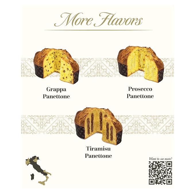 Giusto Sapore Authentic Italian Panettone Filled with Limoncello Cream - New and Imported from Italy, Family Owned - 28.21 oz