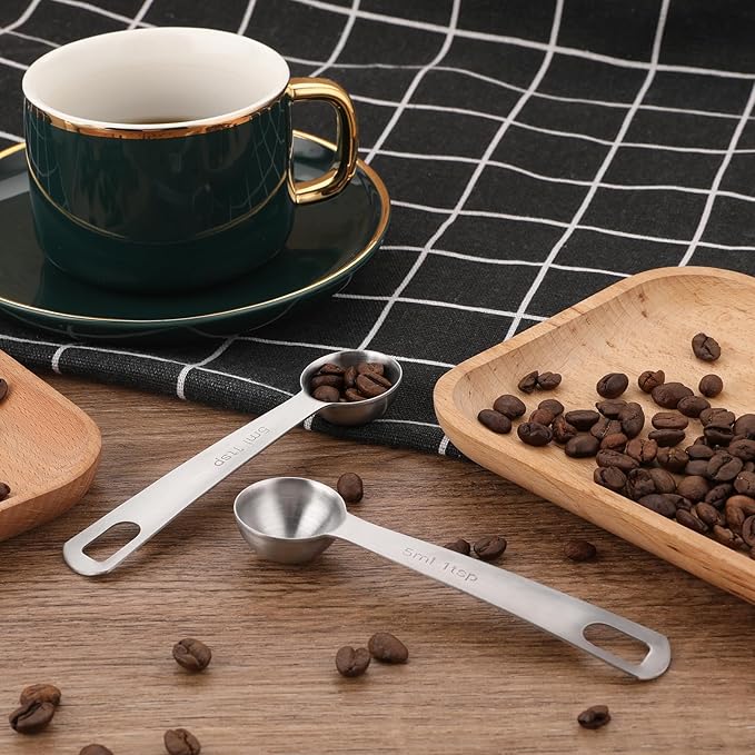 Measuring Spoons Stainless Steel Tablespoon 5 ML/1 TSP, Small Metal Teaspoons for Measuring Dry and Liquid Ingredients