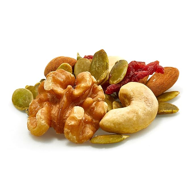 Yupik Organic Protein Boost Trail Mix, 2.2 Lb, A Mix Of Cashews, Almonds, Pumpkin Seeds, Walnut, Cranberries, Pack of 1